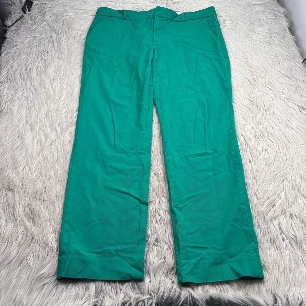 Banana Republic Women's 12 Green Ryan Fit Trouser Pants Dopamine Career Office